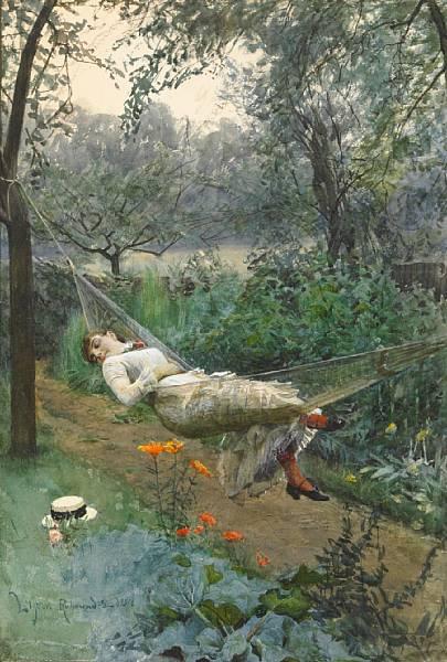 Anders Zorn In the Hammock china oil painting image